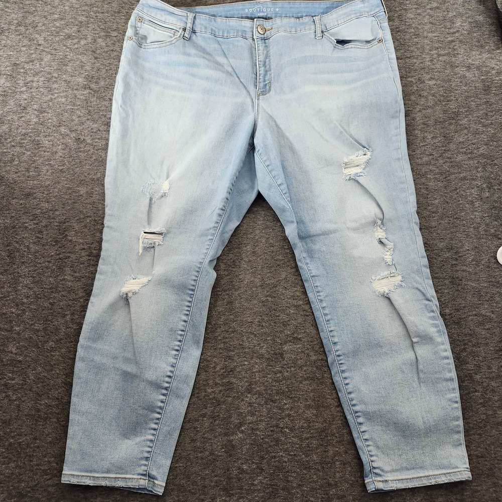 boutique jeans SZ 22W DISTRESSED Ankle